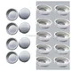 10pcs Metal Candle Cups Silver Candlestick Holders 40mm/1.6" Diameter Candle Plates Tealight Liners