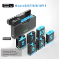 universal Battery Charger For GoPro Hero 11 10 9 8 7 6 5 camera Accessories Fast Smart Charging Case