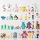 36 Pcs/Set Disney Anime Cartoon Toy Story 3-5CM Woody Buzz Lightyear Lotso Action Figure Decorative