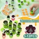 Stainless Steel Vegetables Cutter Plastic Handle Flowers Cartoon Shape Fruit Cake Biscuit Cutting