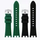 For Versace V-RACE DUAL Series Strap Silicone Watch Accessories 24mm Waterproof Belt Notch Special