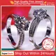 With Credentials Gorgeous 3 Carat 925 Sterling Silver Rings for Women Promise Gift Jewelry Bridal