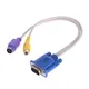 Durable PC/LAPTOP VGA SVGA TO VGA Male to TV S-Video RCA AV Converter Cable AdapterA Composite AV TV