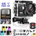 Ultra HD 4K Action Camera 30FPS WiFi 2.0-inch 170D 30M Underwater Waterproof Helmet Video Recording