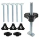 5 Pack T Bolt Knob Kit T Screw and Plastic Knob Nut Jig Screw Fixture for Workbench T-Slot Use