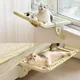 Mewoofun Cat Hammock Hanging Cat Bed Window Pet Bed for Cats Beds Sunny Window Seat Mount Bearing