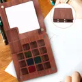 Wooden Palette Watercolor Kids Compartments Holder Pigment Case Mix Mini Wood Palletsing Travel