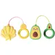 JASTER Cartoon avocado USB Flash Drive 128GB Free key ring Memory stick 64GB Silicone five stars