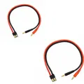 2 Pcs TRX TRAXXAS Connector Plug Compatible to 4mm Banana Plug Battery Charge Lead Adapter with