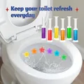 3PCS Flower Aroma Toilet Cleaning Gel Toilet Deodorant Cleaner Toilet Aroma Removing Odor Cleaning