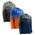 HUK Fishing Shirt Summer Long Sleeve Jersey Men Performance Upf 50 Sun Protection Kit T-Shirt