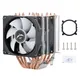 CPU Cooling Fan 6 Heat Pipe Dual Tower PWM Suitable For Installing LGA2011 x79 x99 e5 2099 AMD To