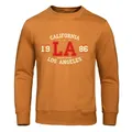 California 1986 Los Angeles Sweatshirt Men Hipster High Quality Hooded Cartoons Casual Autumn