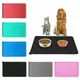 Pet Supplies Silicone Dog Bowl Mat with High Lips Non-Stick Waterproof Food Feeding Pad Puppy Feeder