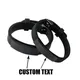 Personalized Custom Name Text Silicone Bracelet Men Punk Lovers Black Engrave Logo Id Bracelets For