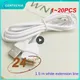 1~20PCS Beige White Data Line Wide Scope Of Application Spare Parts Extension Cord Usb Male To