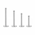 10 Pcs 16G 1.2mm Stainless Steel Screw Labret Bar Loose Parts Lip Piercing Jewelry Punk Helix Body