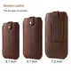 Universal Cow Genuine Leather Mobile Phone Pouch Belt Clip Case Holster For iPhone Samsung Xiaomi