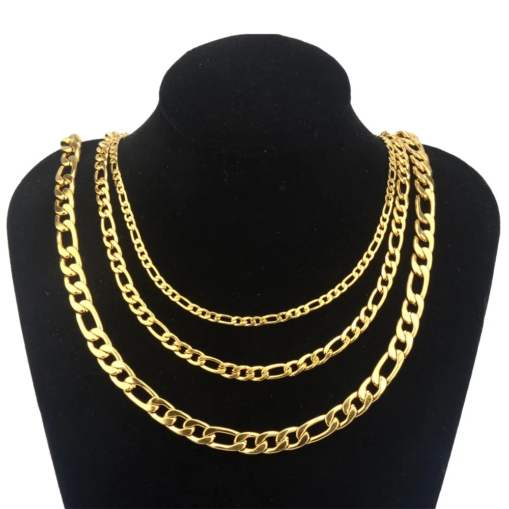 Bwise 2022 moda classica Figaro collana a catena da uomo in acciaio inossidabile collana lunga per uomo donna gioielli a catena
