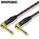Instrument Right Angle Jack 6.35 mm Mono Cable Gold Plated 1m 1.8m 3m 5m 7.5m 10m Male to Male Cable