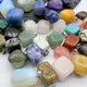 10 Pcs Irregular Pendants Necklace Mixed Natural Gemstone Pendants Stone Crystal for DIY Necklaces