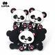 LOFCA Panda Silicone Teether BPA Free Baby Silicone beads Chew Toy Silicone Pendant Food Grade
