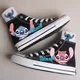 Disney Kids High Top Shoes For Girls Lilo & Stitch Children Canvas Shoes Boys Print Sport Sneakers