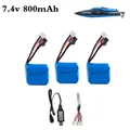 7.4v 800mAh 18350 battery for H100 H102 H106 Li-ion Battery and USB Charger for JJRC S1 S2 S3 S4 S5