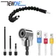 NEWONE 105 Degree Right Angle Drill Attachment Flexible Angle Extension Bit Kit for Drill or