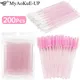 200pcs Eyelash Extension Makeup Brush Set Lash Lifting Microbrush Disposable Cotton Swab Lipstick