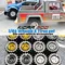 Ruote fuoristrada KicarMod 1/64 (1 set) per modello di auto Monster Truck 1:64 D: 0,57 pollici Set di pneumatici in gomma per giocattoli per veicoli Hot Wheels