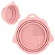 1pc Foldable Silicone Makeup Brush Cleaner Bowl - Portable Cleaning Tool for Brushes Powder Puffs