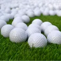 New 10pcs Golf Balls Outdoor Sports White PU Foam Golf Ball Indoor Outdoor Practice Training Aids