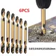 6Pcs HSS Double-Headed Auger Drill Bit Set Double Ended Drill Bits For Metal Stainless Steel Wood