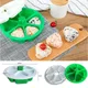 Newest 6 Grids Japanese Onigiri Maker Press Non-sticky DIY Plastic Triangular Sushi Maker Mold