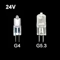 5pcs Halogen Bulb Lamp Light 24V G4 G5.3 for Optical Device SearchLight Flashlight