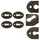 20 Pcs Vintage Decor Keyhole Insert Plates Keyhole Frame Cover Key Lock Door Keyhole Escutcheons Old