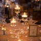 3PCS/Set Glass Candle Holders Set Wedding Table Centerpieces Tealight Candle Holder Elegant Home