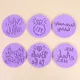 1pc Bride To Be Mr&Mrs Acrylic Cake Mold Bride Ring Cookie Stamp Embosser Cutter Happy Anniversary