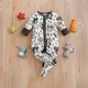 Spring And Autumn Boys And Girls Cute Cartoon Animal All Over Print Cotton Comfortable Wrap Feet