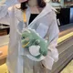 Plush Bag Female Handbag Shoulder Bags Mini Kawaii Backpack Cartoon Cute Girl Satchel Cute Dinosaur