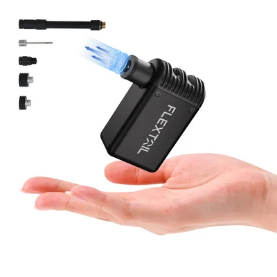 FLEXTAIL Portable Electric Bicycle Inflator, Presta Schrader Valve, Pump for Outdoor Biking, Inflator, 100PSI