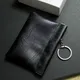 New Fashion PU Leather Key Wallet with Keyring Long Pocket Coin Purse Men Small Money Change Bag