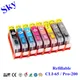 Sky Refillable cartridges / Ink For Canon CLI65 CLI-65 For Canon PIXMA Pro-200 pro200 printer