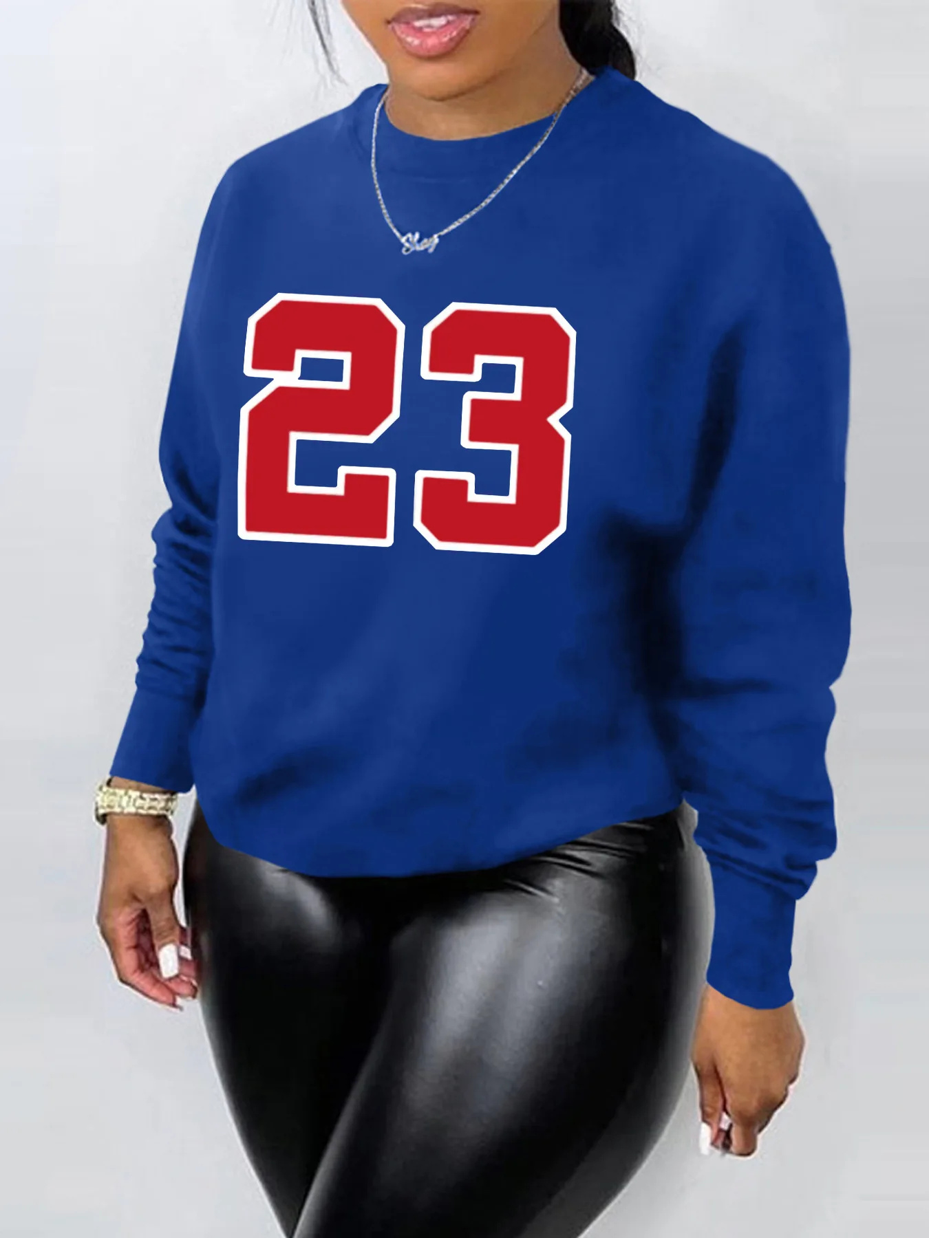 Women's Autumn Winter Sweaters Black Loose Plus Size Female hoodie Long Sleeves O-neck Pullovers Sporty and Rich Clothing