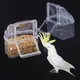 2pcs Bird Food Water Bowl Dual Feeding Cup Bird Pigeons Canary Cage Feeder Parrot Pet Aviary Hanging