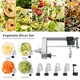 5pcs Set Vegetable Slicer Grater Electric Spiral Blade Fruit Peeler Chopper Spiralizer Attachment