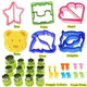 28 pcs children's sandwich cutting machine equipped with 10 dessert forks vegetable and fruit molds