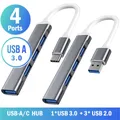 USB 3.0 Hub USB Hub Dock Type C 3.1 4 Port Multi Splitter Adapter OTG For Xiaomi Huawei Lenovo