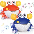 Bubble Crabs Music Baby Bath Toys Kids Pool Swimming Bathtub Soap Machine Automatic Bubble Funny